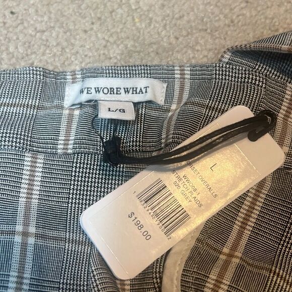 BNWT - WEWOREWHAT GREY CORSET OVERALL JUMPSUIT - LARGE - Picture 8 of 8